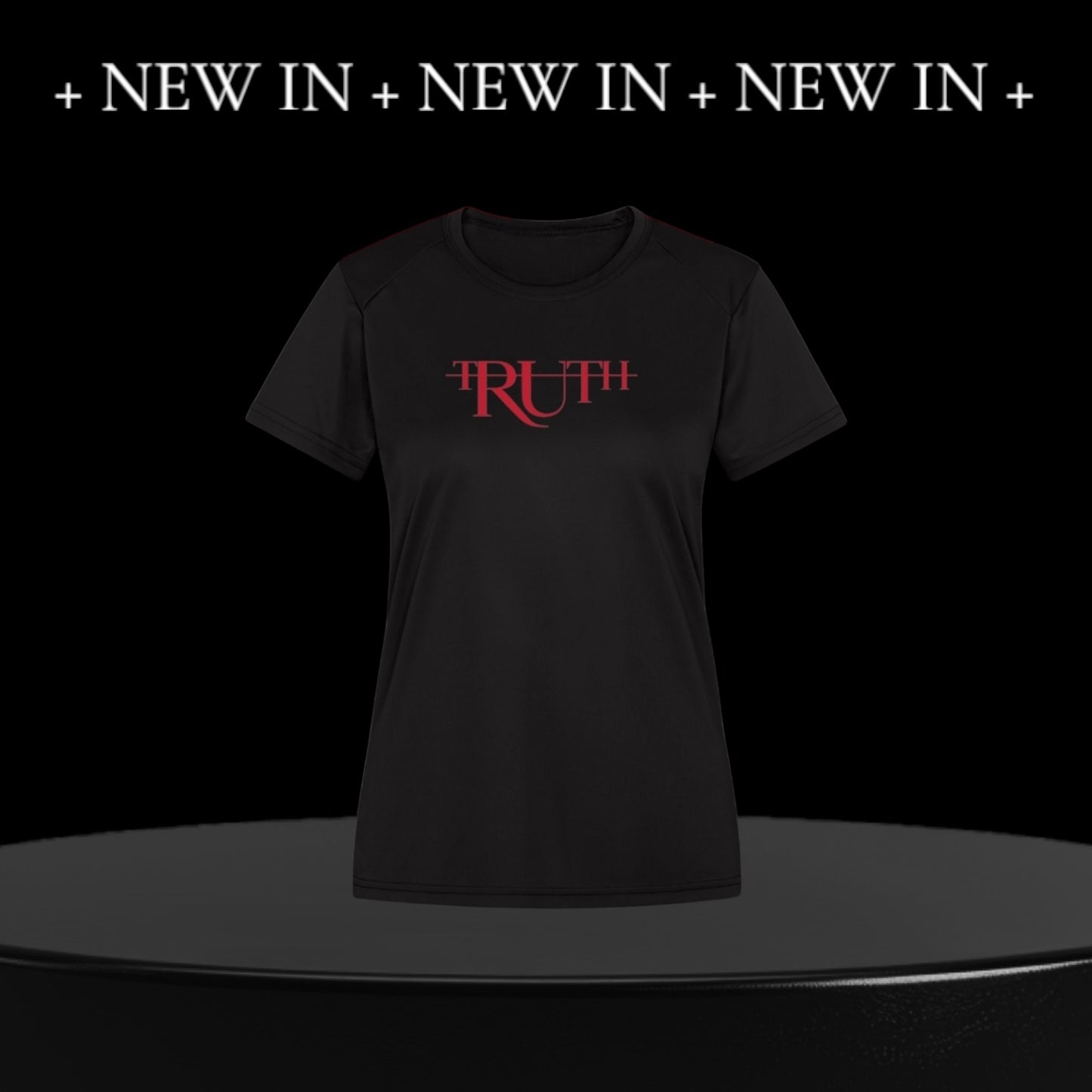 Black/Red Truth Ladies T-Shirt