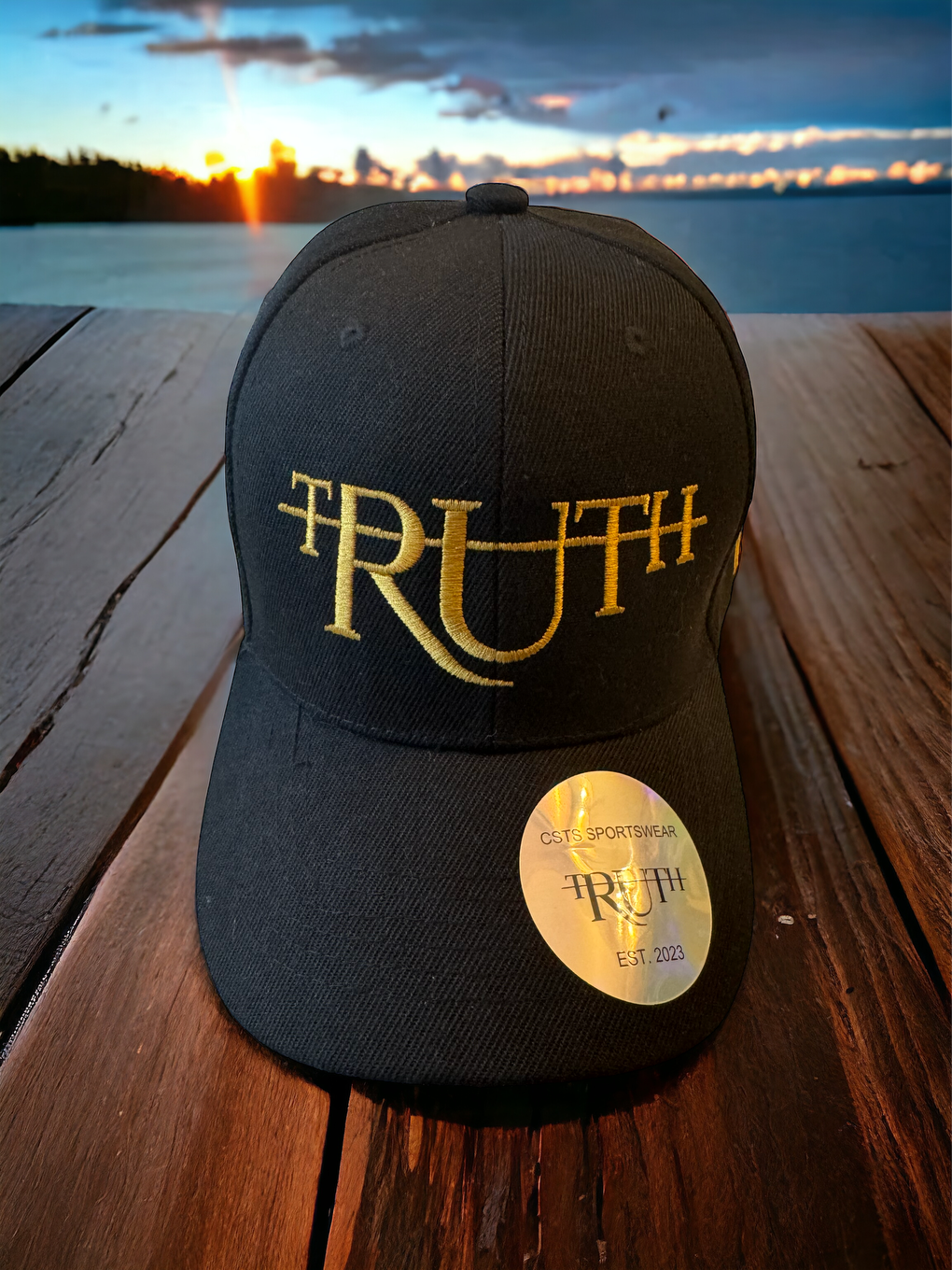Black/Gold Truth Dad Hat