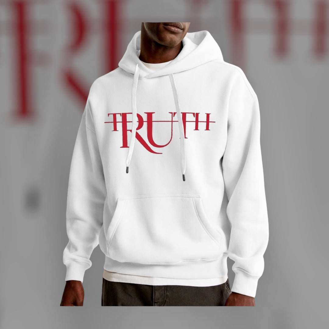 White/Red Truth Hoodie