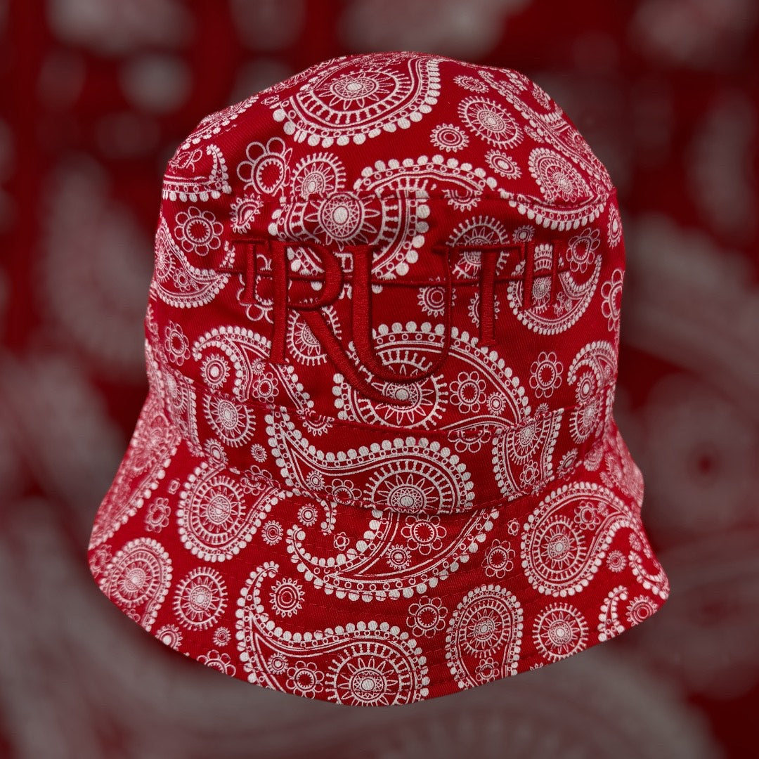 Red/Red Truth Bandana Bucket Hat