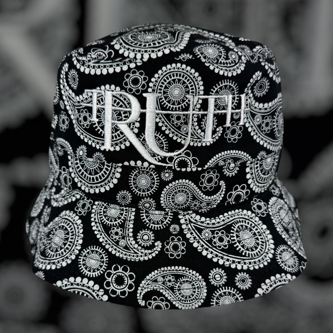 Black/White Truth Bandana Bucket Hat