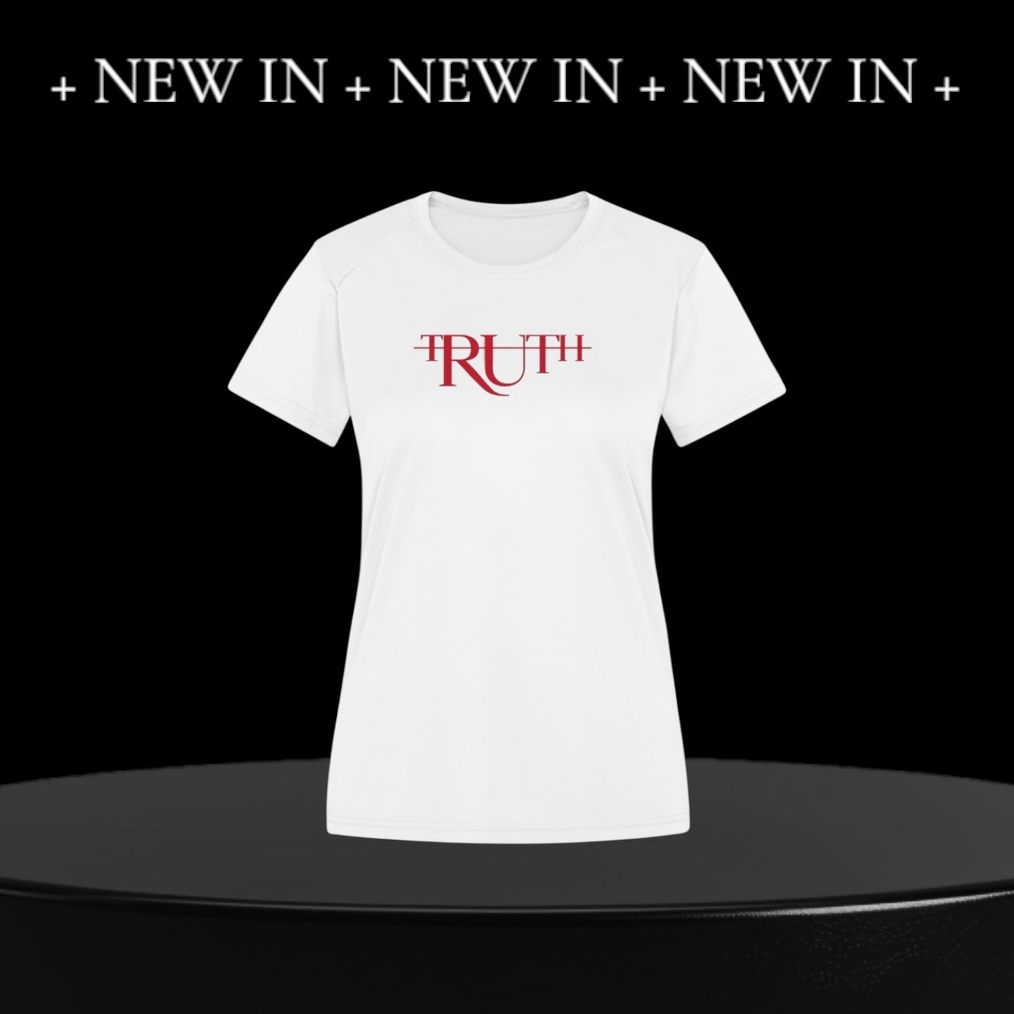 White/Red Truth Ladies T-Shirt