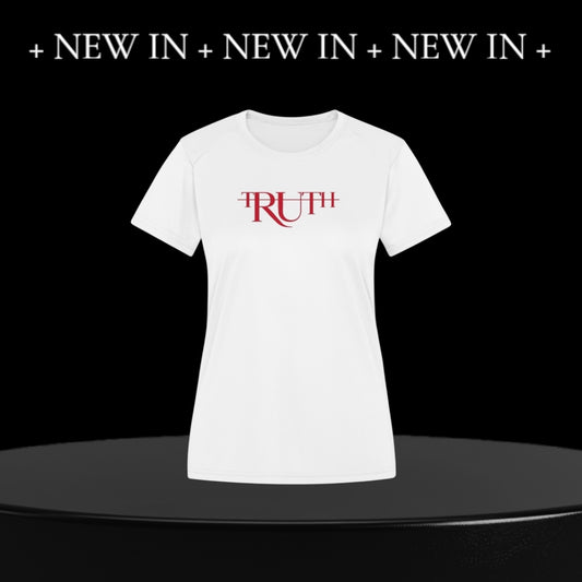 White/Red Truth Ladies T-Shirt