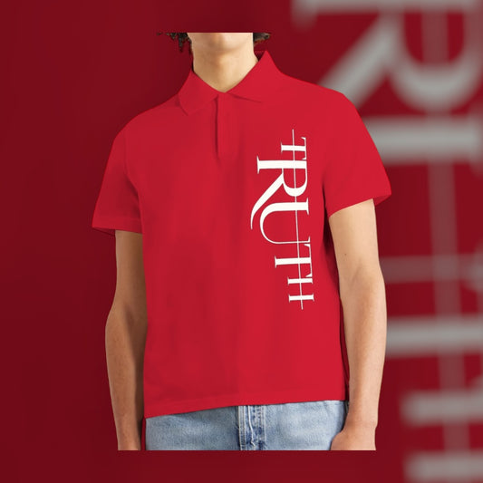 Red/White Truth Polo