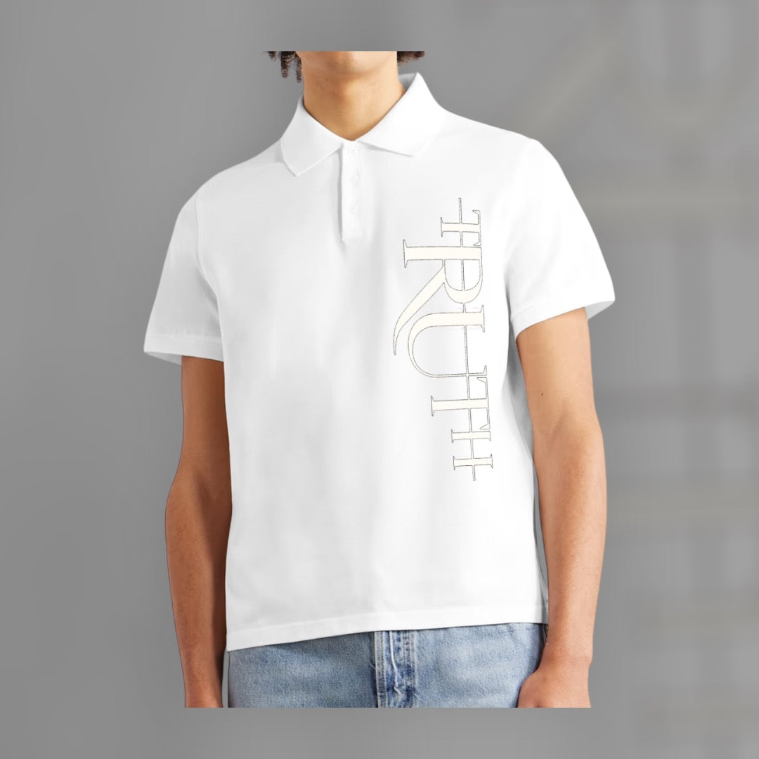 White/White Truth Polo