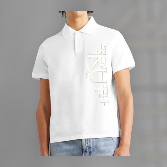 White/White Truth Polo