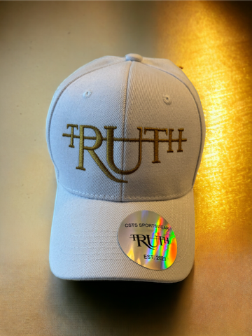 White/Gold Truth Dad Hat