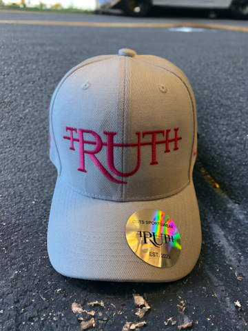 White/Pink Truth Dad Hat