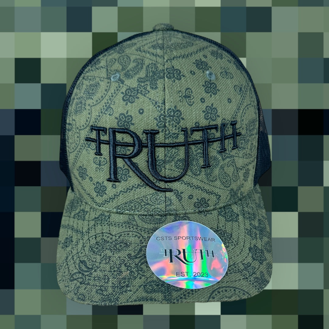 Olive/Black Truth Trucker Hat