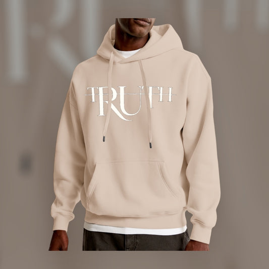 Khaki/White Truth Hoodie