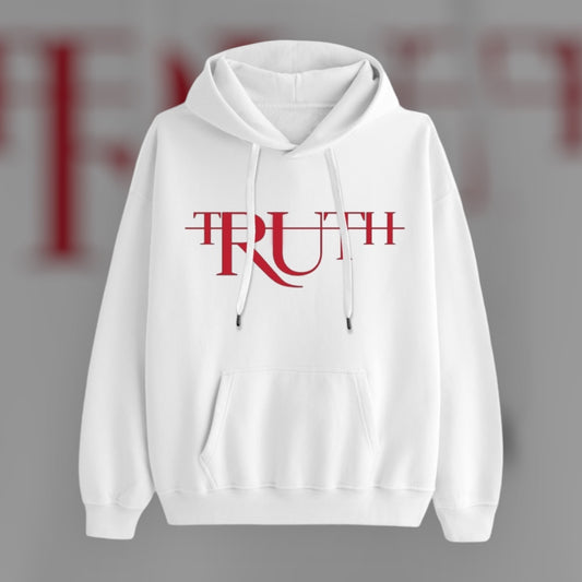 White/Red Truth Hoodie