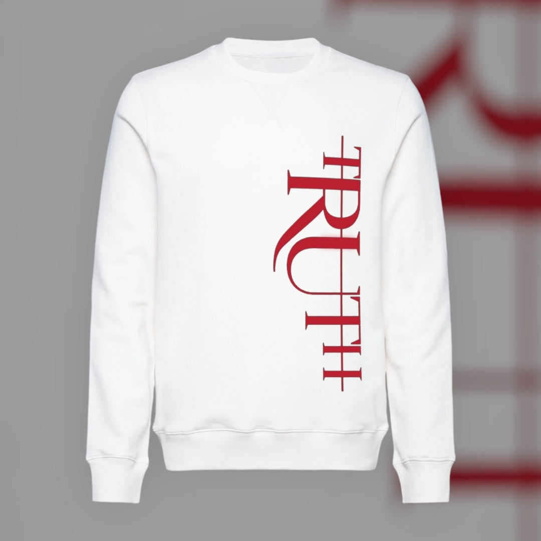 White/Red Truth Sweatshirt