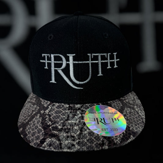 Black/Gray Snake Skin Truth Hat