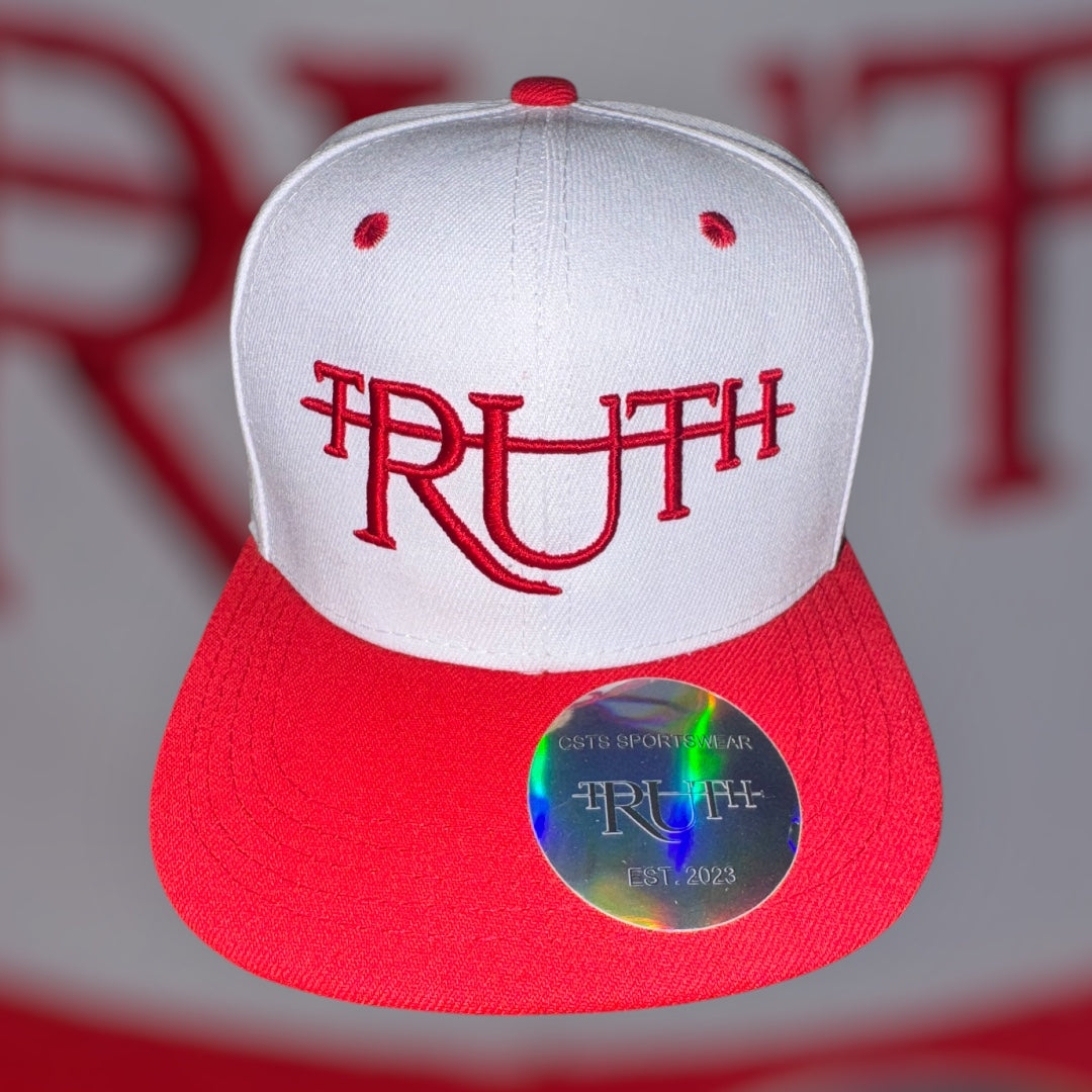 White/Red Truth Hat
