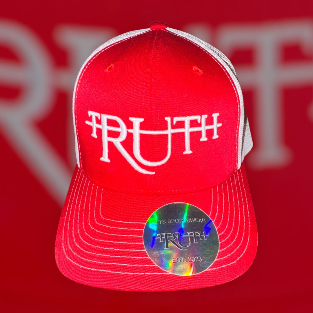 Red/White Truth Trucker Hat