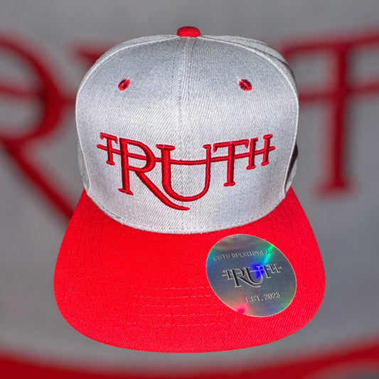 Gray/Red Truth Hat