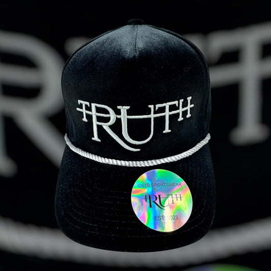 Black/Silver Truth Velvet Hat