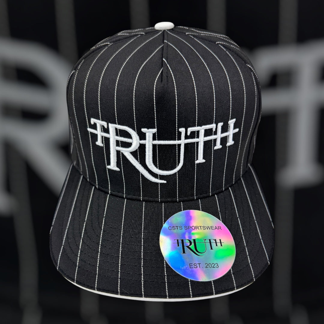 Black/White Truth Pinstripe Hat