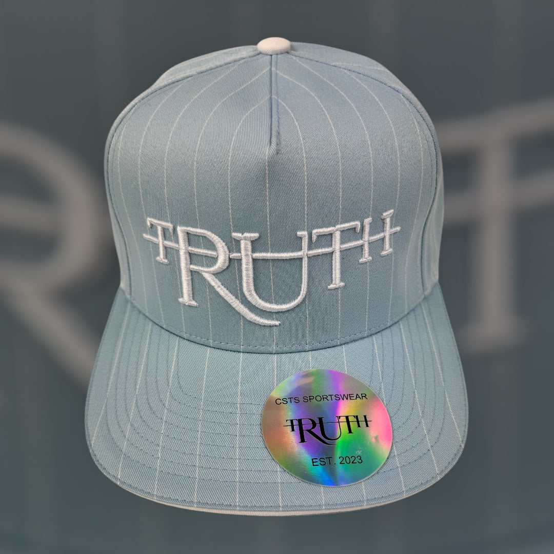 Carolina Blue/white Truth Pinstripe Hat