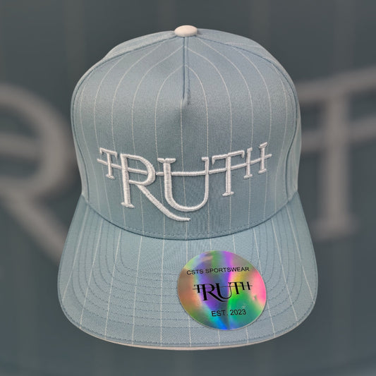 Carolina Blue/white Truth Pinstripe Hat