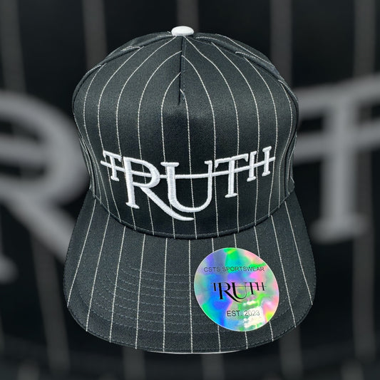 Gray/White Truth Pinstripe Hat