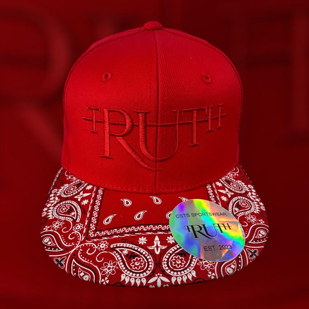 Red/Red Paisley Bandana Hat