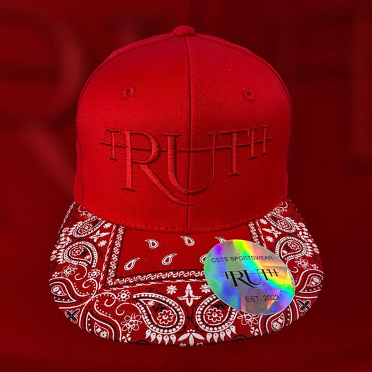 Red/Red Paisley Bandana Hat